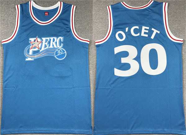 Men%27s Perc #30 O%27Cet Movie Blue Stitched Basketball jersey->new york knicks->NBA Jersey